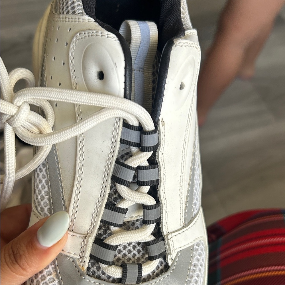 Dior Cream Sneakers with Orange Soles B22 sneakers Unisex sz 37 - Picture 7 of 16